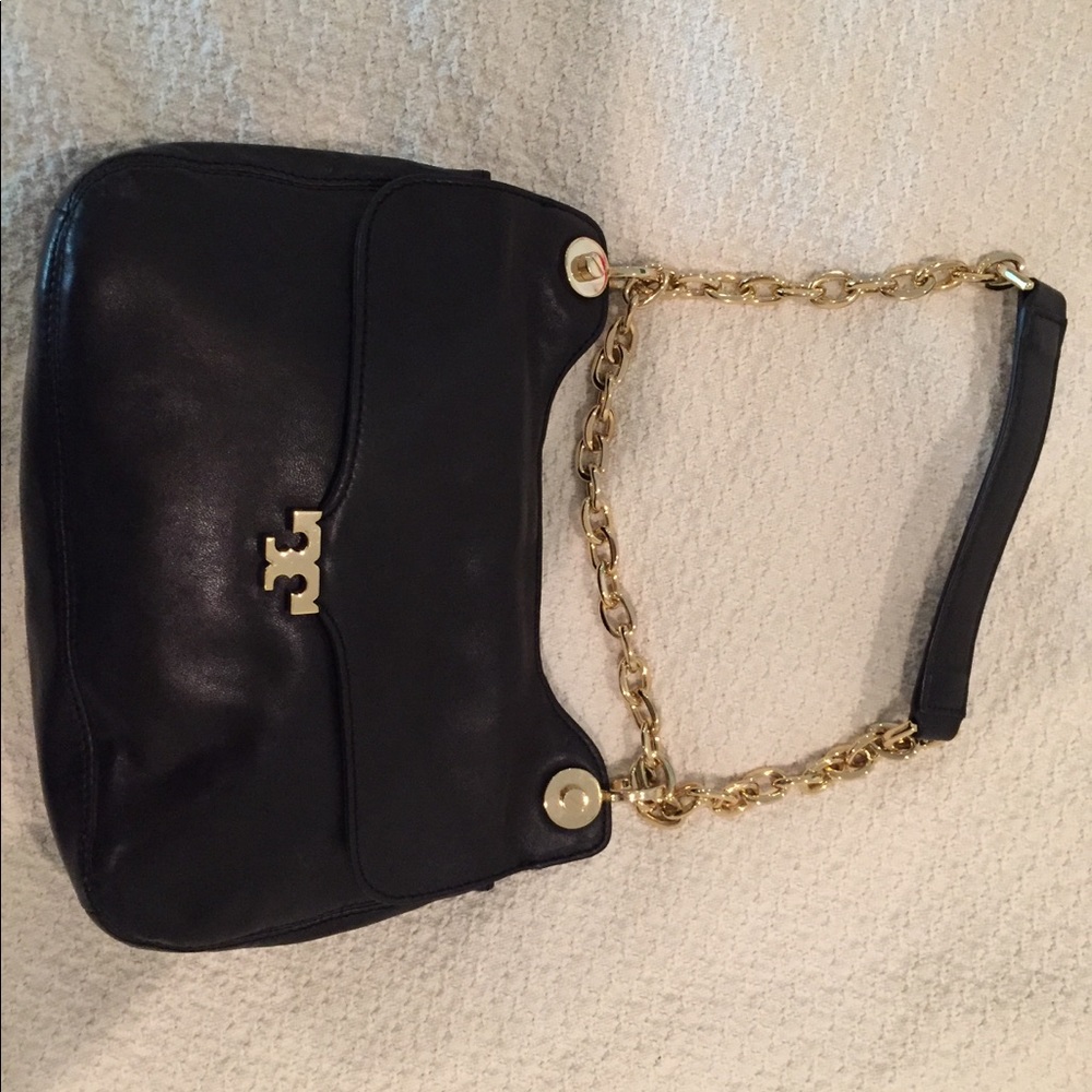 Tory Burch Megan Shoulder Bag Purse Black